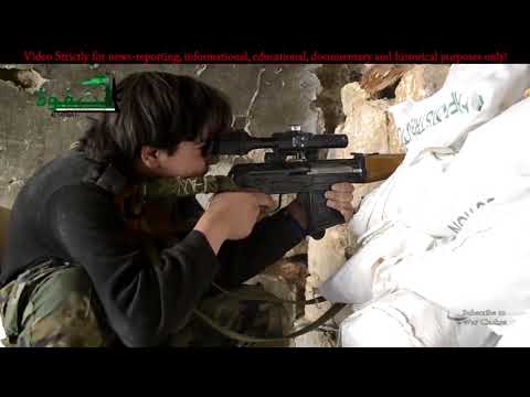 18+ Syria War   Insane Urban Clashes As The Alsafwa Islamic Brigade Fighting in Aleppo