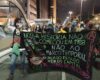 Banner carried in the streets by anarchists at Sao Paulo, Brazil anti-government demonstrations on 29 May 2021