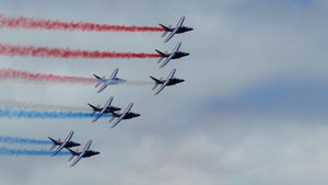 Patrouille de France at the Paris Aerospace and Space Show Le Bourget