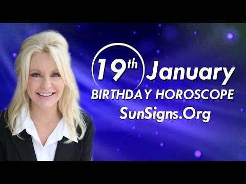 January 19 Zodiac Horoscope Birthday Personality - Capricorn - Part 1