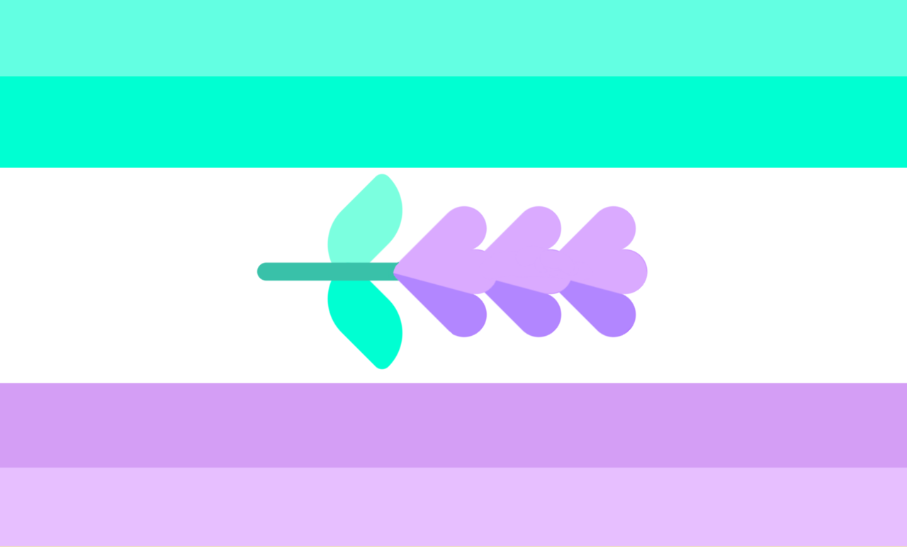 ask-pride-color-schemes:
“Hi, I made an alternative saphilean flag (I’d rather use this spelling since the “mainstream” one can be too wordy)
It’s based on the lavender flower, since it’s connected to both sapphic and achillean history.
Thank you to...