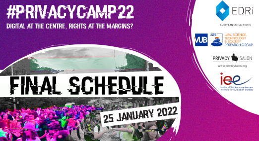 Privacy Camp 22: FInal schedule