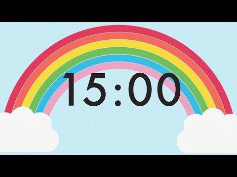 15 Minute Countdown Rainbow Timer 🌈