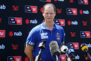 West Coast AFLW coach Michael Prior.