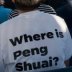 Peng Shuai supporters at the Australian Open.