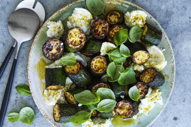 Adam Liaw’s zucchini caprese.