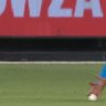 Sydney Thunder batter Usman Khawaja was given out to a catch by Adelaide's Fawad Ahmed, despite replays suggesting the ball hit the ground.
