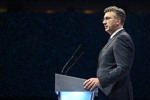 Andrej Plenkovic at the European People's Party Congress in Zagreb in 2019