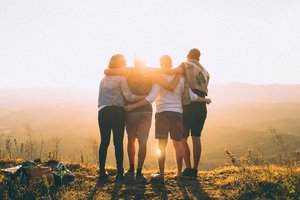 Saturday. Summer. Beautiful sunny day, so my friends and I decided to make a picnic and watch the sundown. Pretty fun and relaxed day