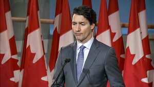 Canada’s Prime Minister Justin Trudeau speaks during an announcement at the Canadian Museum of History in Gatineau, Que., on Tuesday, July 6, 2021