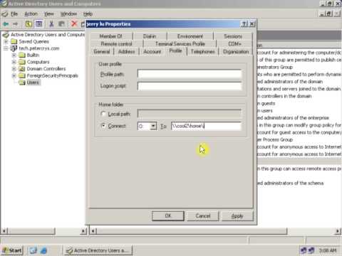 9 How to Create Home Directory and What is a use of Home Directory on Windows Server 2003