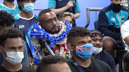 Sekope Kepu gets emotional as he is appointed the inaugural captain of Moana Pasifika.