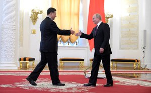 Vladimir Putin and Xi Jinping (2019-06-05)