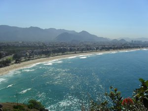 File - View of Recreio, Barra da Tijuca, from Pontal's Island, Rio de Janeiro, Brazil.