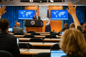 Department Spokesperson Ned Price holds the Daily Press Briefing at the U.S. Department of State in Washington, D.C., on March 11, 2021