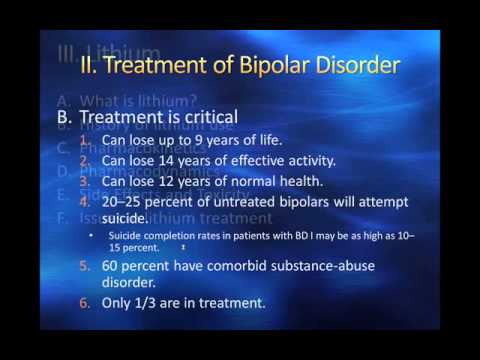 Introduction to Bipolar Disorder & Lithium Treatment