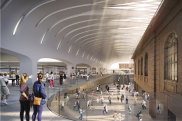 The concourse at Sydney Central Station, designed in partnership by Woods Bagot and John McAslan + Partners.