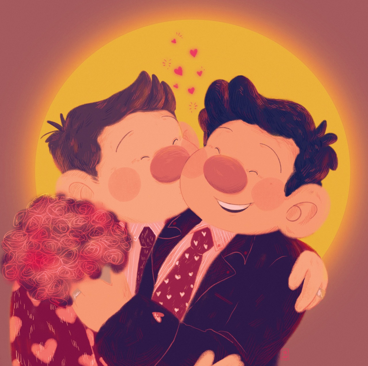 wigglebox:
??Happy Anniversary, Sunshine!? 🌅
[valentines day gift for @tchotchkecas ? part of @spnvalentines​ gift exchange!]
?