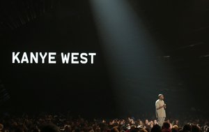 Kanye West accepts the video vanguard award at the MTV Video Music Awards at the Microsoft Theater on Sunday, Aug. 30, 2015, in Los Angeles.