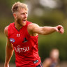 Dyson Heppell in action during the Bombers’ recent intra-club match.