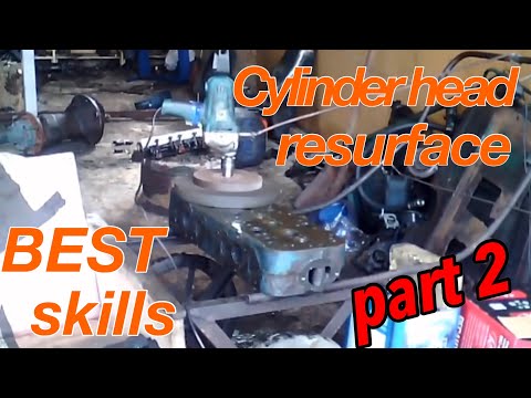 Cylinder head resurface,best skills! Part 2