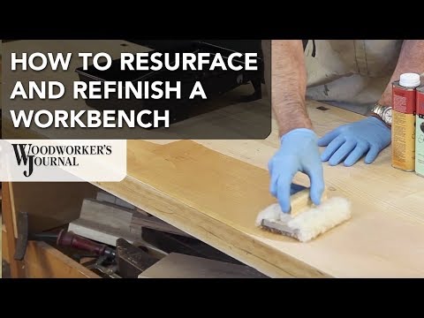 How to Resurface a Workbench Using Hand Planes | Waterlox Finish