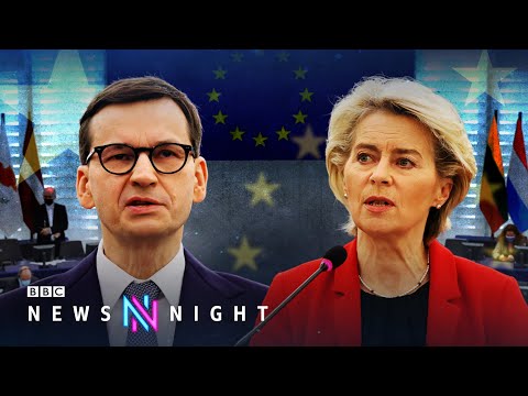 Polish PM accuses EU of blackmail as row over rule of law escalates - BBC Newsnight