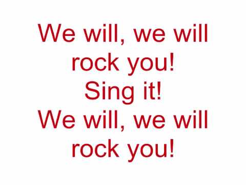 Queen - We will rock you (Lyrics)