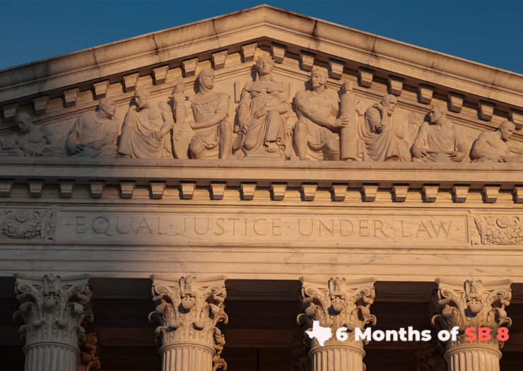 Photo of top of the Supreme Court