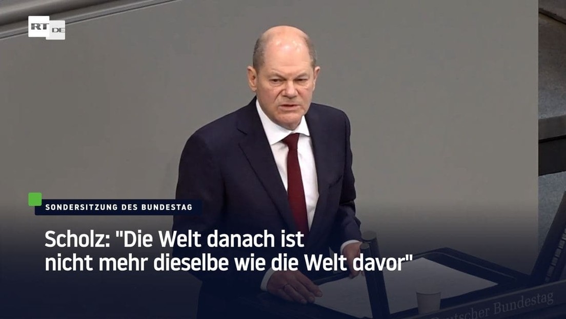 Scholz: "Die Welt danach ist nicht mehr dieselbe wie die Welt davor"