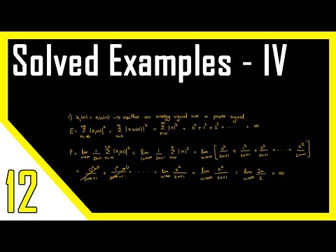 Solved Examples | Energy & Power of DTS | Digital Signal Processing