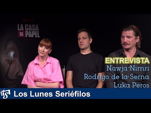 Entrevista a Najwa Nimri, Rodrigo de la Serna, Luka Peros sobre 'LA CASA DE PAPEL parte 3'