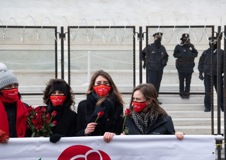 Photo of anti-abortion activists during March for Life