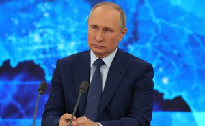 Vladimir Putin’s annual news conference, Novo-Ogaryovo, Moscow Region, Russia