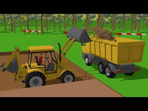 #Excavator and Truck, Dump Truck and Concrete Mixer Truck | Street Vehicles | Maszyny Budowlane