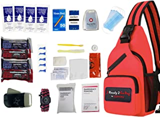 Ready 2 Go Bag Compact Emergency Kit for All Disasters (Earthquakes, Hurricanes, Wildfires + More)