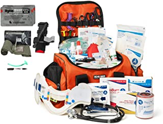 Scherber Fully-Stocked Premium First Responder Bag | Large Professional EMT/EMS Trauma & Bleeding Medical Kit | CAT Tourni...