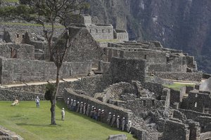 The Machu Picchu archeological site is devoid of tourists while it’s closed amid the COVID-19 pandemic, in the department of Cusco, Peru, Tuesday, Oct. 27, 2020.