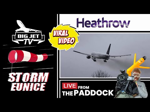 LIVE: Storm Eunice at London Heathrow Airport