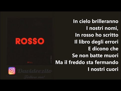 Will - Rosso (audio lyrics)