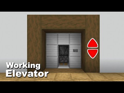 Minecraft: How to make a working Elevator (easy)