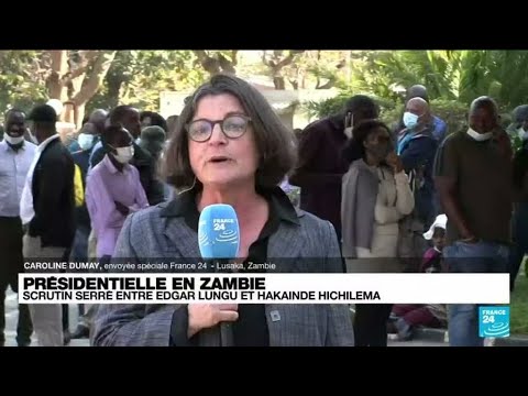 Présidentielle en Zambie : scrutin serré entre Edgar Lungu et Hakainde Hichilema • FRANCE 24