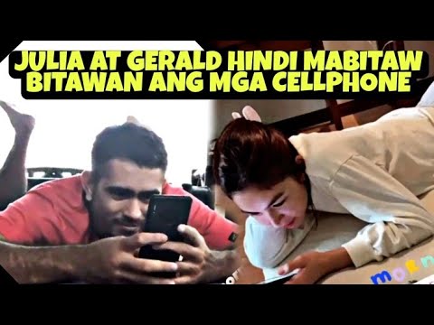 JULIA BARRETO AT GERALD ANDERSON HINDI MABITAW BITAWAN ANG MGA CELLPHONE ❤️