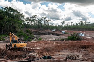 Illegal mining and deforestation in Amazonas, Brazil