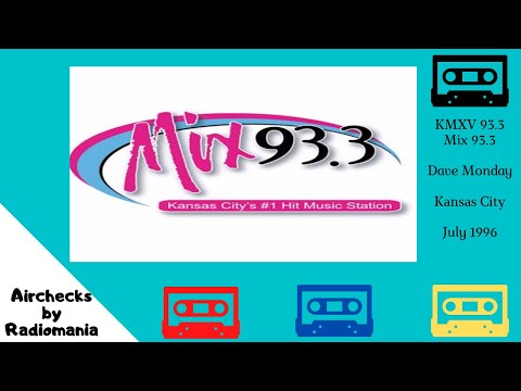 KMXV 93.3 KANSAS CITY  DAVE MONDAY  JULY 1996