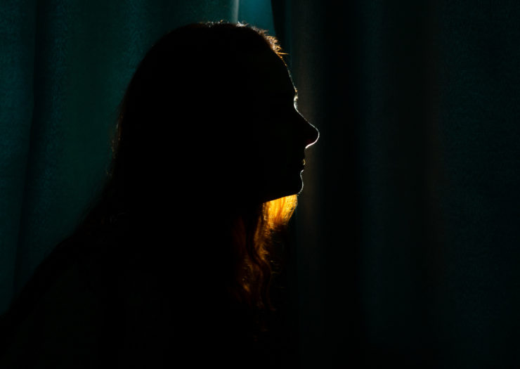 Silhouette of woman