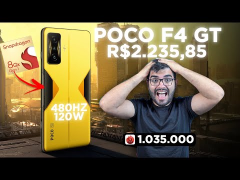 OFICIAL! Poco F4 GT, nova MÁQUINA em desempenho da XIAOMI, MAIS RÁPIDO DO MUNDO com preço de S20 FE