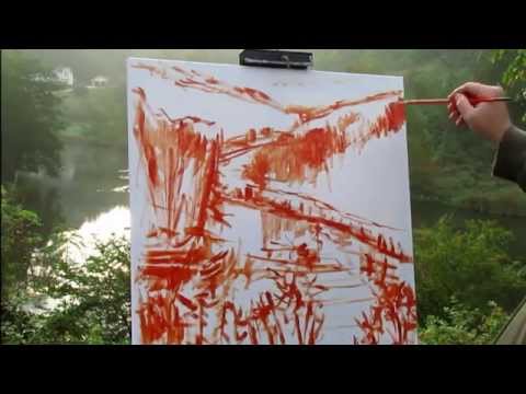 How To Start A Plein Air Painting / Martin Hollow Pond Part 1