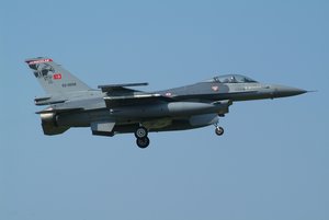 Turkish Air Force fighter jet at Wittmundhafen Air Base