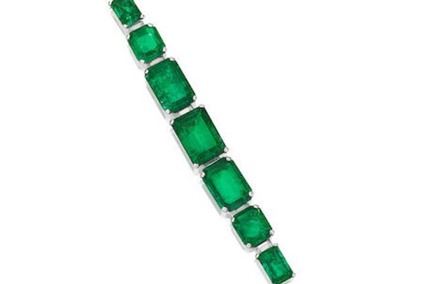 A Rare 101-Carat Emerald-and-Diamond Cartier Bracelet Heads to  Auction